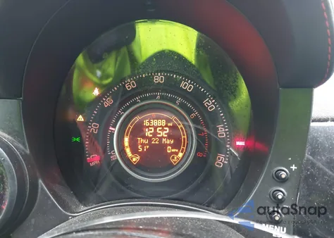 2012 Fiat 500 Abarth из США, поврежденный, VIN 3C3CFFFH9CT360049